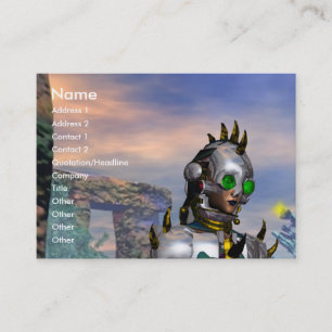 CARTE DE VISITE LA VEILLE D'UN CYBORG DU NOUVEL AN