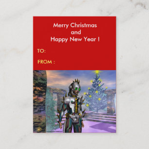 CARTE DE VISITE LA VEILLE D'UN CYBORG DU NOUVEL AN