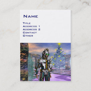 CARTE DE VISITE LA VEILLE D'UN CYBORG DU NOUVEL AN