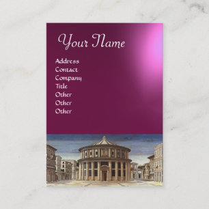 Carte De Visite LA VILLE IDÉALE, améthyste violet rose