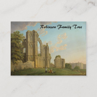 Carte De Visite L'abbaye de St Mary, York, Angleterre circa 1778
