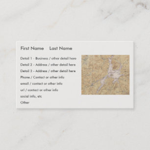 Carte De Visite Lac Cranberry, Wanakena, région de la rivière Oswe