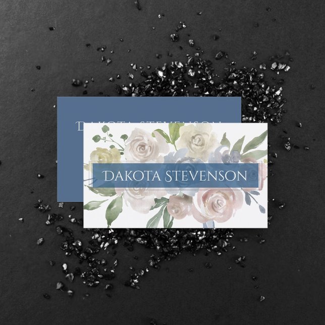 Carte De Visite Lac Misty | Jolie marque douce Dusty (Créateur téléchargé)