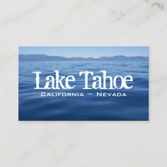 Carte De Visite Lac Tahoe (Devant)