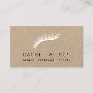 Carte De Visite Lachette blanche Artiste de maquillage rustique