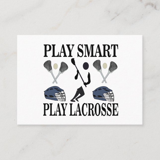 Carte De Visite Lacrosse Coach Sports (Devant)
