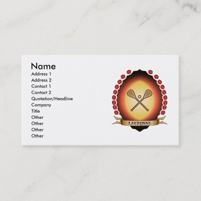 Carte De Visite Lacrosse Mandorla (Devant)