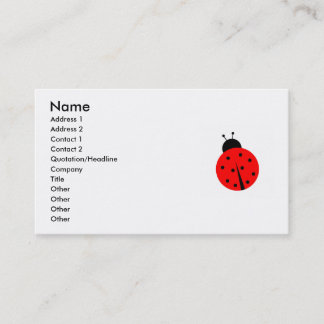 Carte De Visite Ladiebug