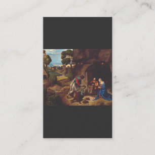 Carte De Visite L'Adoration des bergers par Giorgione