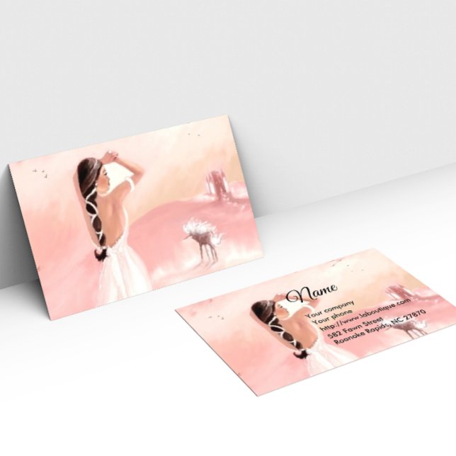 Carte de visite Lady & Unicorn (Créateur téléchargé)