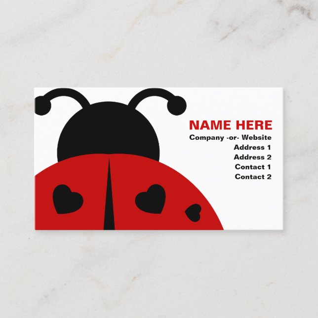 Carte De Visite ladybugz. (Devant)
