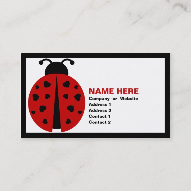 Carte De Visite ladybugz. (Devant)