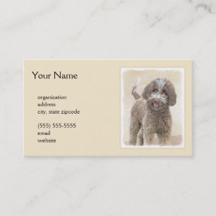 Carte De Visite Lagotto Romagnolo Peinture - Cute Original Chien A