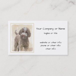 Carte De Visite Lagotto Romagnolo Peinture - Cute Original Dog Art