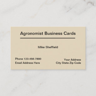 Carte De Visite L'agronome entretient Businesscards