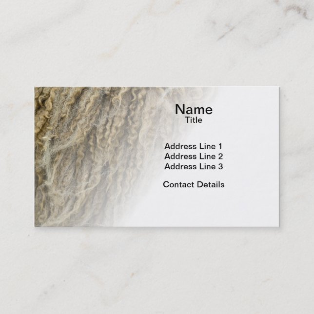 Carte De Visite Laine de mouton Mule (Devant)