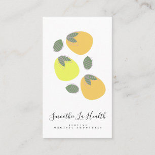 Carte De Visite Lait lisse Secouer Fruit Mango Lemons