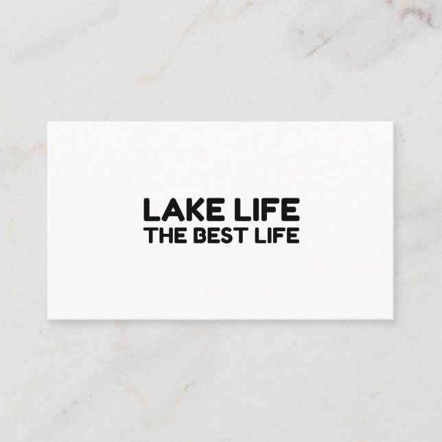 CARTE DE VISITE LAKE LIFE LA MEILLEURE VIE (Devant)