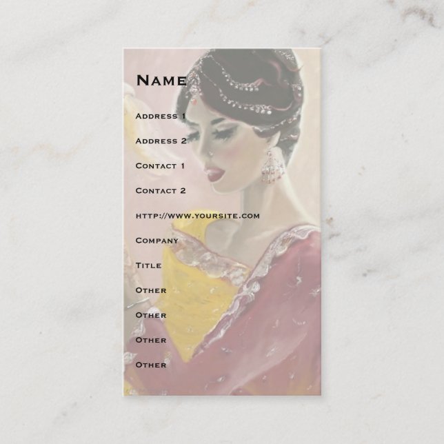 Carte De Visite Lalima, rêve ! (Devant)