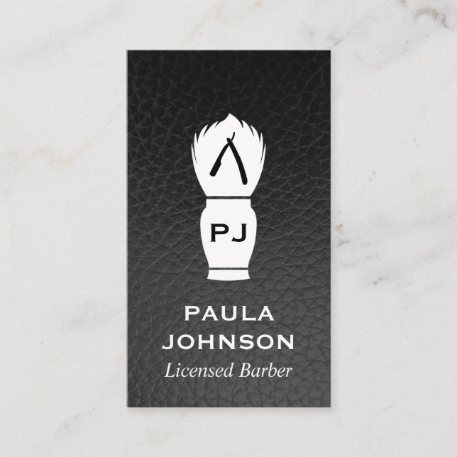 Carte De Visite Lame en cuir de marbre (Devant)