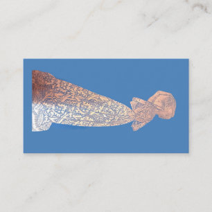 Carte De Visite Lame médiévale en laiton frottant