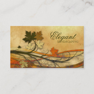 Carte De Visite L'aménagement de l'érable d'automne d'affaires
