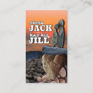 Carte De Visite L'amour est certain : Chaque Jack a son Jill