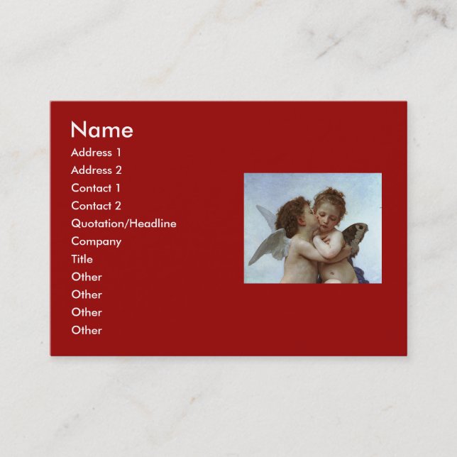Carte De Visite L'Amour et Psyche de Bouguereau, enfants (Cupid) (Devant)