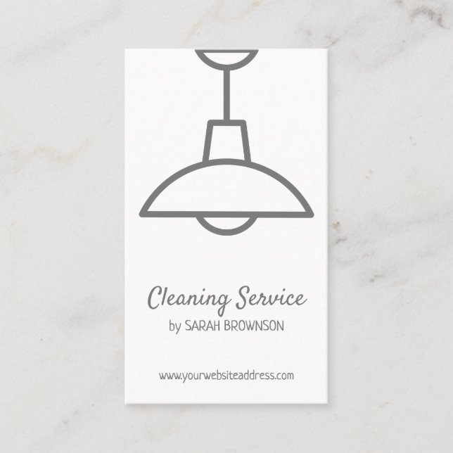 Carte De Visite Lampe design d'intérieur (Devant)