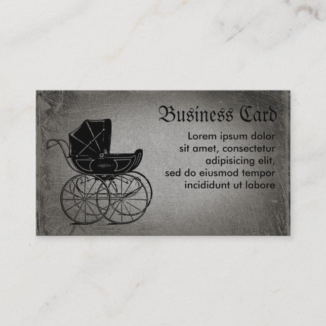 Carte De Visite Landiacre pour bébé gothique (Devant)