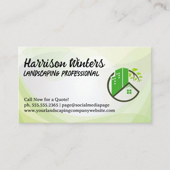 Carte De Visite Landscape Properties Logo (Devant)