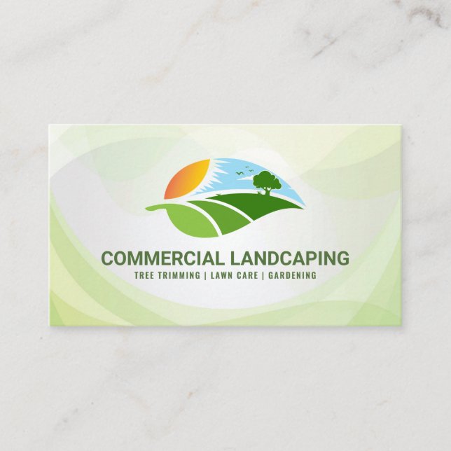 Carte De Visite Landscape Scenery | Gardening (Devant)
