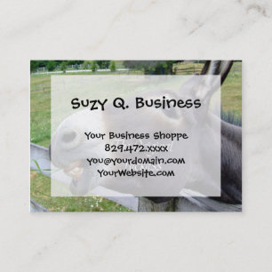 Carte De Visite L'animal de ferme drôle de mule d'âne d'âne