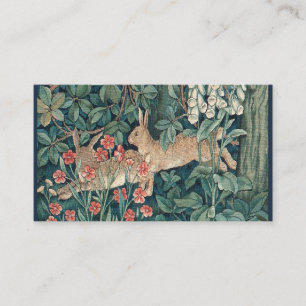 Carte De Visite Lapin Dans La Forêt - William Morris