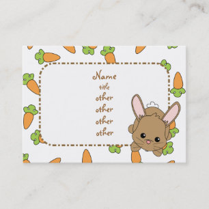 Carte De Visite Lapin mignon de Lil