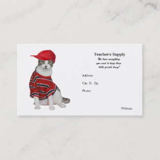 Carte De Visite L'approvisionnement du professeur