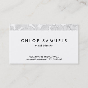 Carte De Visite L'aquarelle grise pointille le motif peint par