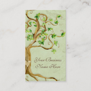 Carte De Visite L'arbre de remous enracine des affaires