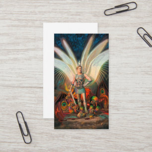 Carte De Visite L'archange Michael défait le dragon
