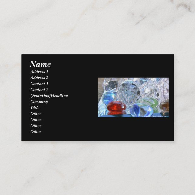 Carte De Visite Larmes de sirène (Devant)