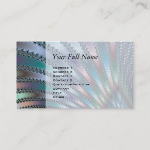 Carte De Visite L'art fractal des doigts