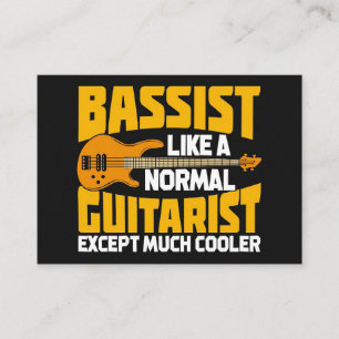 Carte De Visite L'Art Musical Est Assaisonné Comme Un Guitariste 