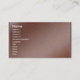 Carte De Visite L'artiste a créé la feuille de cuivre faite main