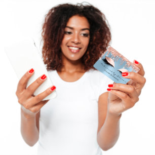 Carte De Visite L'artiste de maquillage Eyelash Lashes Roses Drive