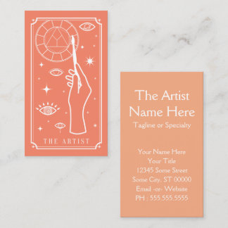Carte De Visite l'artiste tarot