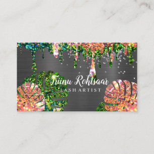 Carte De Visite Lash Artiste Parties scintillant Parkling Green Gr