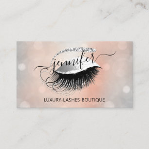 Carte De Visite Lash de maquillage professionnel QR Code Eyes Brot