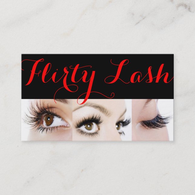 Carte De Visite Lash Extensions Lashes Beauté Cosmetologie Salon (Devant)