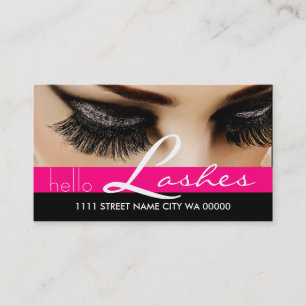 Carte De Visite Lash Extensions Lashes Beauté Cosmetologie Salon