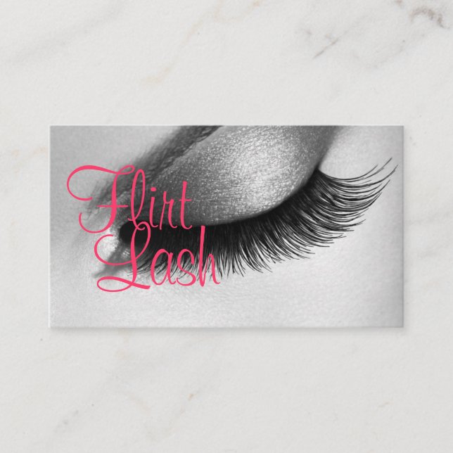 Carte De Visite Lash Extensions Lashes Beauté Cosmetologie Salon B (Devant)